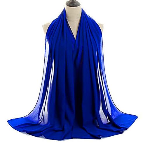 Ink Blue Georgette Hand Embroidered Kaftan With Hijab