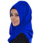 Royal blue luxurious full sleeve embroidered Moroccan Kaftan With Sun-proof hijab.