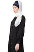 White Embroidered Georgette Hijab