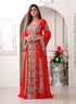 Designer hand beaded long sleeve moroccan party wedding kaftan