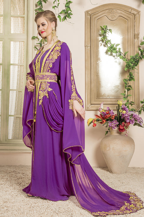 Purple moroccan kaftan