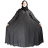 Black plain art silk abaya