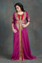 Gulf pink and maroon partywear jacket style dubai moroccan kaftan