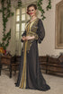 Black and beige party wear kaftan