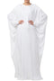 White stylish white kaftan in rayon fabric