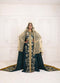 Bottle green good looking wedding hand beaded long sleeve maxi arabic moroccan islamic designer takchita kaftan