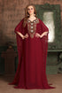 Maroon takchita kaftan