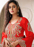 Designer hand beaded long sleeve moroccan party wedding kaftan