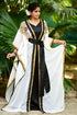 Exquisite black traditional embroidered kaftan