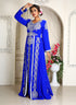 Wedding royal blue womens good looking designer mzxi takchita kaftan