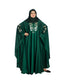 Green embroidered art silk abaya