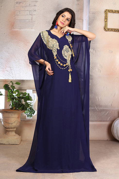 Georgette arabic evening gowns