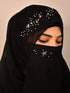 wrap my hijab luxury black handcrafted wedding hijab