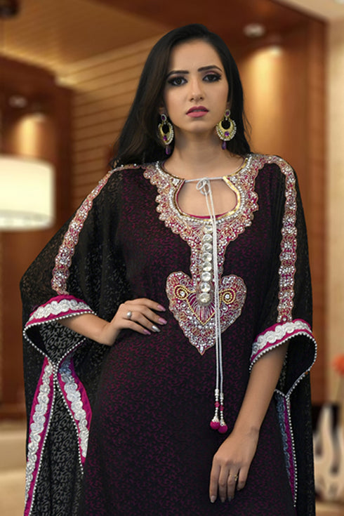 Black muslim takchita kaftan