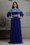 Tantalizing blue maxi full sleeve kaftan