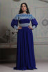Tantalizing blue maxi full sleeve kaftan