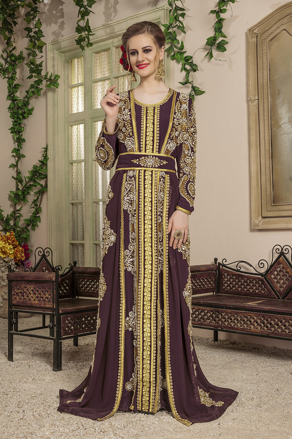Brown moroccan style kaftan