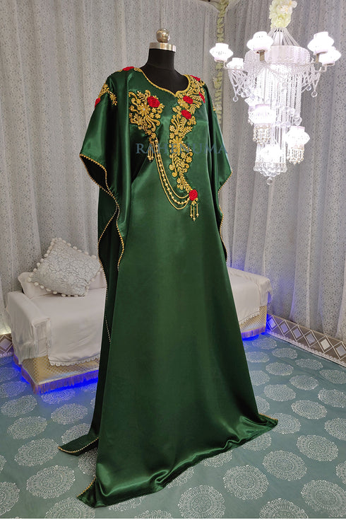 Stylish bottle green arabian Abaya