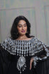 Fancy black georgette islamic wedding kaftan