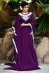 Violet Crepe Embroidered Stone Work Kaftan