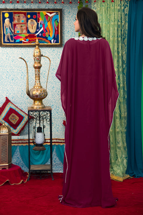 Violet israeli kaftan