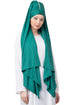 Green Embroidered Polyester Hijab