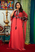 Peach maxi kaftan