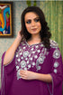 Purple takchita designer kaftan
