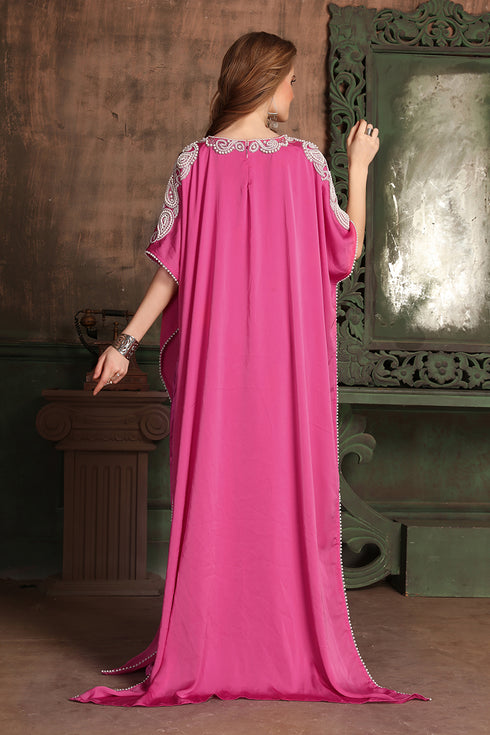 Pink takchita kaftan