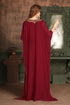 Maroon takchita kaftan