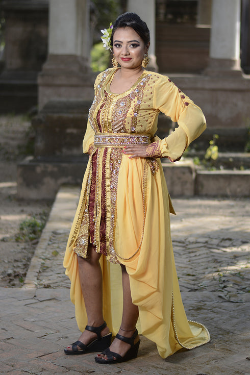 Ivory designer kaftan