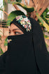 wrap my hijab embroidered hijab naqaab black