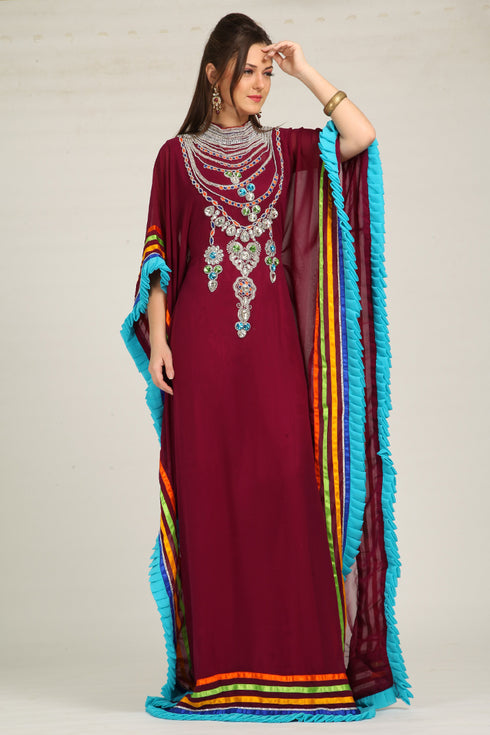 Arabic long maxi party wear kaftan