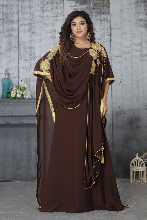 Islamic embroidery designer kaftan