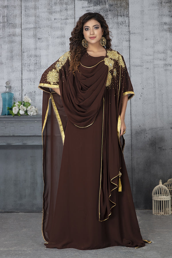 Islamic embroidery designer kaftan