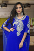 Embroidered blue free size kaftan