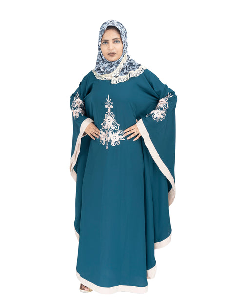 Brown brasso polyester abaya