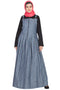 Light Blue Plain Cotton Abaya