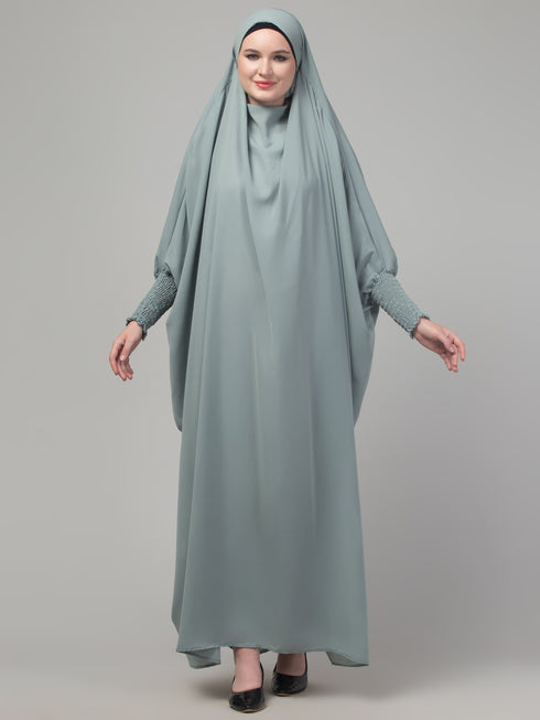 Sage head to toe free size jilbab abaya