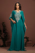 Bottle green designer arabic kaftan
