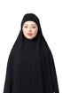 Black Plain Jersey Hijab