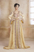 Cream Crepe Stone Work Kaftan