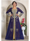 Dark blue israeli takchita party wear kaftan moroccan caftan women