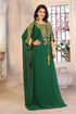 Woman georgette thread work kaftan