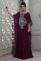 Purple designer partywear caftan