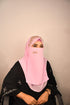 wrap my hijab baby pink bridal hijab with naqab