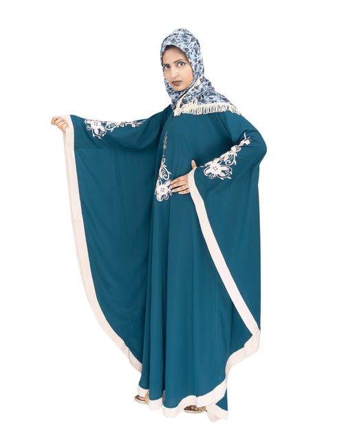 Brown brasso polyester abaya