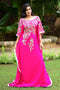 Exclusive self printed pink kaftan
