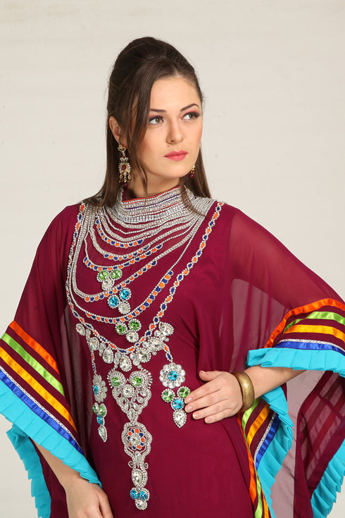 Arabic long maxi party wear kaftan