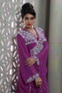 Classy purple designer butterfly kaftan